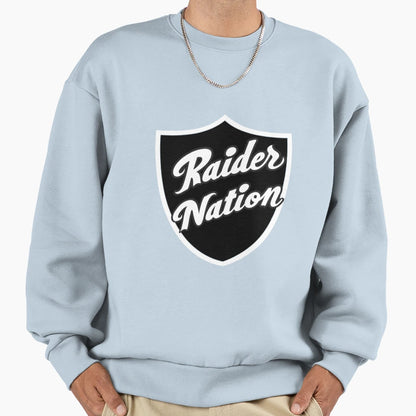 Raider Nation Shield Sweatshirt - Minimalist Print Unisex - T-Shirt, Sweatshirt, Hoodie