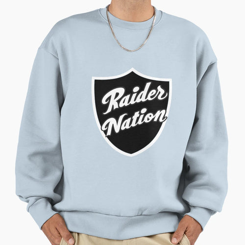 Raider Nation Shield Sweatshirt - Minimalist Print Unisex - T-Shirt, Sweatshirt, Hoodie