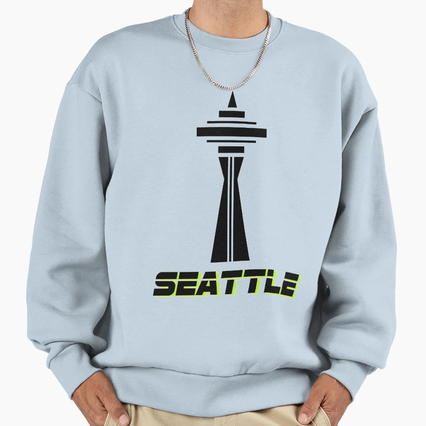 Seattle Space Needle Sweatshirt - Streetwear Style Unisex - T-Shirt, Sweatshirt, Hoodie
