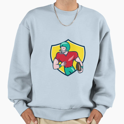 American Football Receiver Running Sweatshirt - Graphic Print for Adults - T-Shirt, Sweatshirt, Hoodie