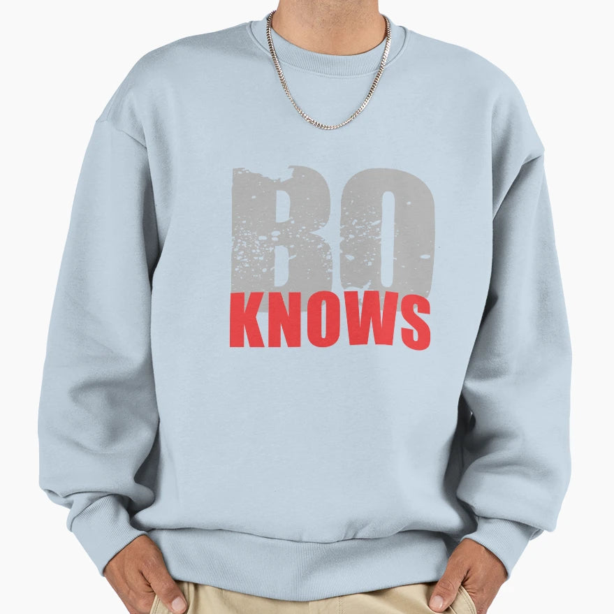 Bo Knows Sweatshirt - Minimalist Print for Adults - T-Shirt, Sweatshirt, Hoodie
