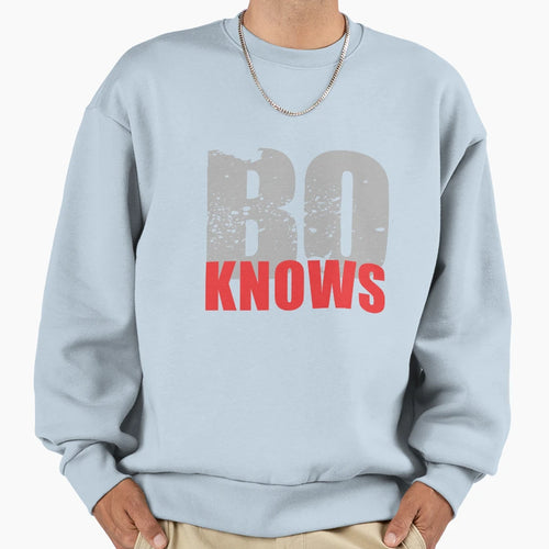 Bo Knows Sweatshirt - Minimalist Print for Adults - T-Shirt, Sweatshirt, Hoodie