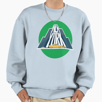 New York Taxi Raised Me New York Sweatshirt - Aesthetic Graphic for Adults - T-Shirt, Sweatshirt, Hoodie