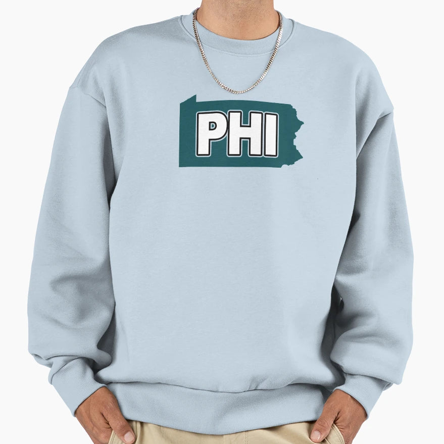 Phi Football Sweatshirt - Minimalist Print for Adults - T-Shirt, Sweatshirt, Hoodie