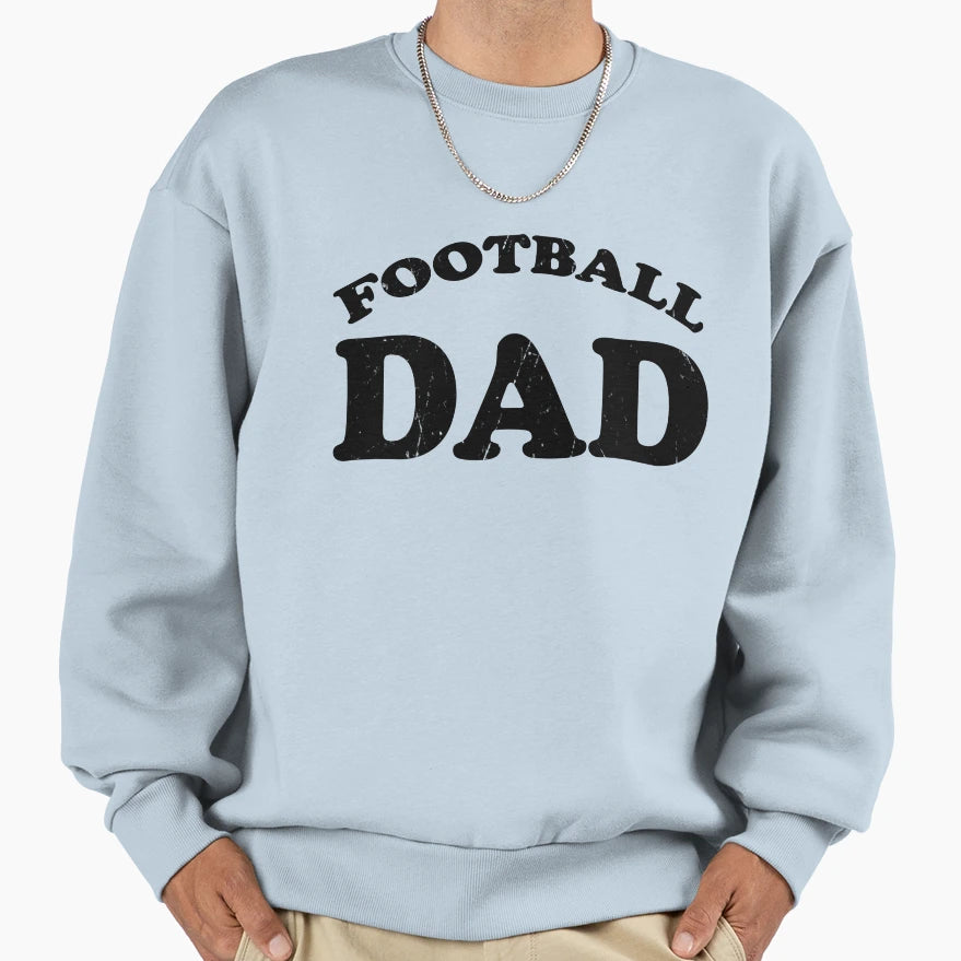 Football Dad Gift Proud Father Distressed T-Shirt - Unique Graphic Unisex - T-Shirt, Sweatshirt, Hoodie