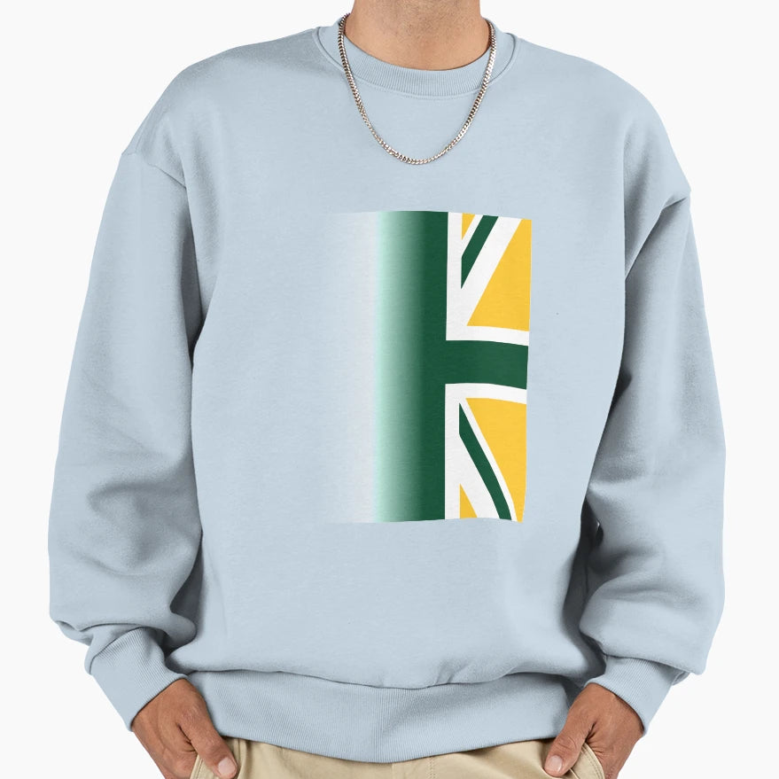 British Racing Green Uk Flag Sweatshirt - Aesthetic Graphic Unisex - T-Shirt, Sweatshirt, Hoodie
