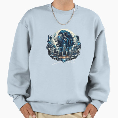 City Lion Sweatshirt - Unique Graphic Unisex - T-Shirt, Sweatshirt, Hoodie