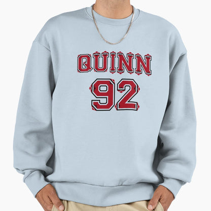 Quinn 92 Sweatshirt - Minimalist Print Unisex - T-Shirt, Sweatshirt, Hoodie