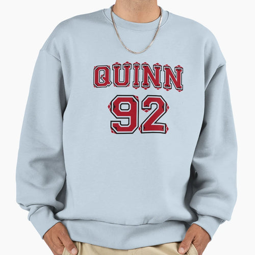 Quinn 92 Sweatshirt - Minimalist Print Unisex - T-Shirt, Sweatshirt, Hoodie