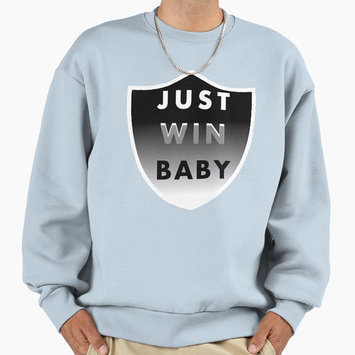 Raider Nation Just Win Shield Sweatshirt - Graphic Print for Adults - T-Shirt, Sweatshirt, Hoodie