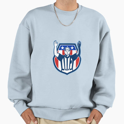 American Football Referee Sweatshirt - Aesthetic Graphic Men Women - T-Shirt, Sweatshirt, Hoodie