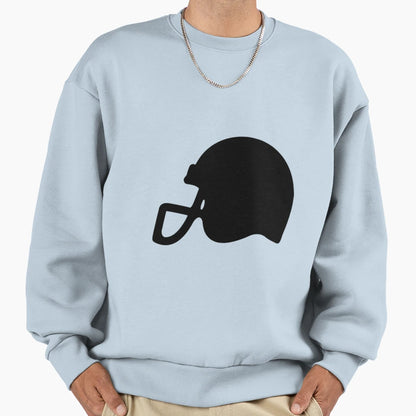 Helmet American Football Sweatshirt - Trendy Graphic Men Women - T-Shirt, Sweatshirt, Hoodie