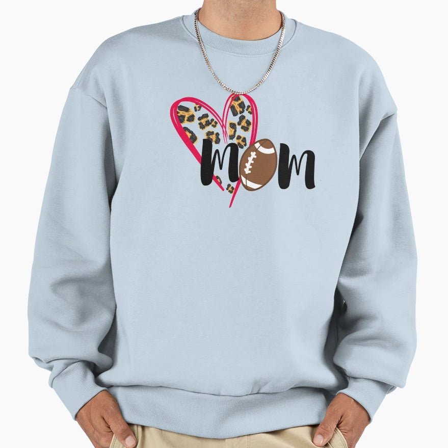 Football Mom Sweatshirt - Custom Art Print Men Women - T-Shirt, Sweatshirt, Hoodie