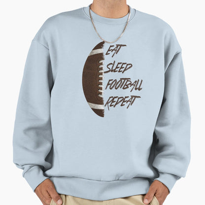 American Football Eat Sleep Football Sweatshirt - Unique Graphic Men Women - T-Shirt, Sweatshirt, Hoodie