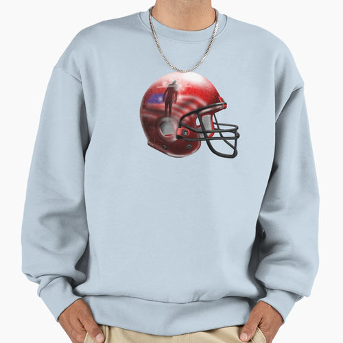 Football Helmet Sweatshirt - Streetwear Style for Adults - T-Shirt, Sweatshirt, Hoodie