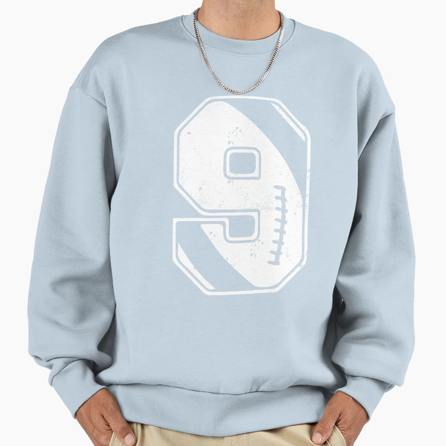 Football 9 Sweatshirt - Graphic Print Men Women - T-Shirt, Sweatshirt, Hoodie
