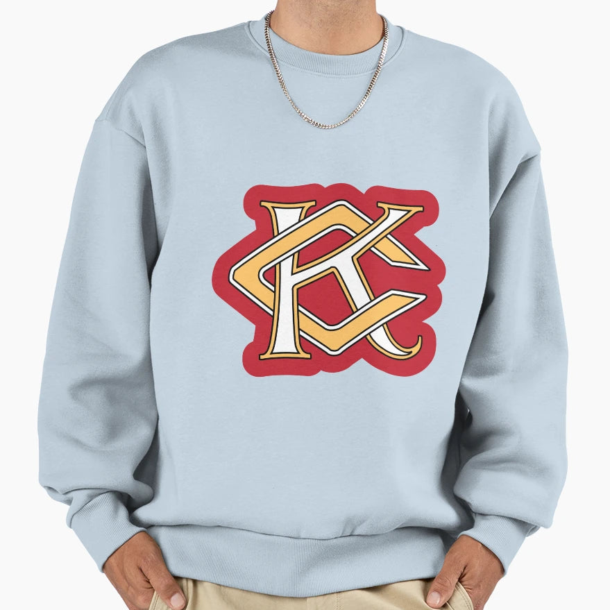 Kansas City Monogram Red And Sweatshirt - Aesthetic Graphic for Adults - T-Shirt, Sweatshirt, Hoodie
