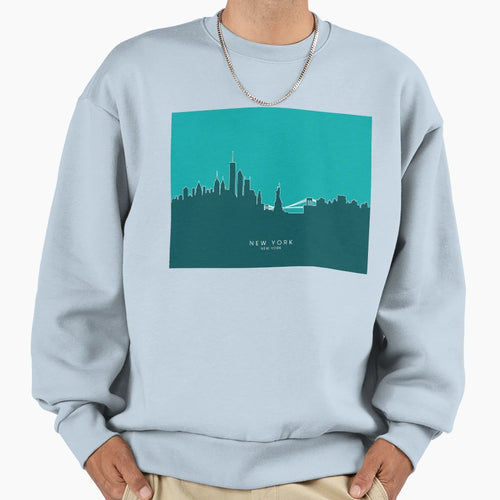 New York Skyline Sweatshirt - Graphic Print for Adults - T-Shirt, Sweatshirt, Hoodie