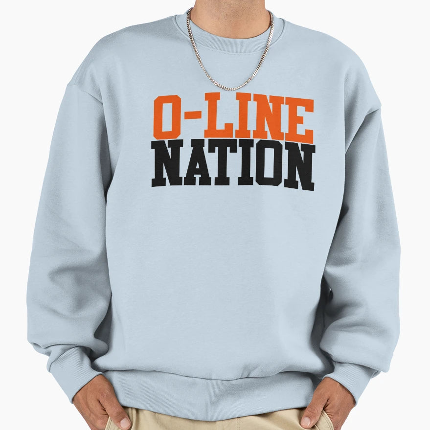 O Line Nation Sweatshirt - Unique Graphic Men Women - T-Shirt, Sweatshirt, Hoodie