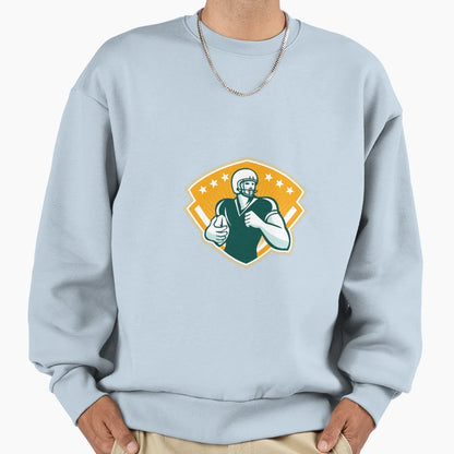 American Football Runningback Sweatshirt - Minimalist Print for Adults - T-Shirt, Sweatshirt, Hoodie