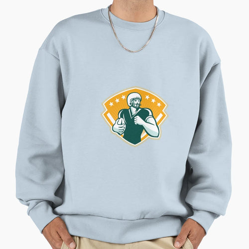 American Football Runningback Sweatshirt - Minimalist Print for Adults - T-Shirt, Sweatshirt, Hoodie