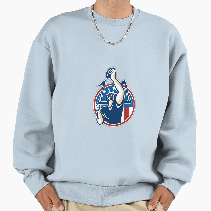 Football Gridiron Player Goal Sweatshirt - Fun Novelty Design Men Women - T-Shirt, Sweatshirt, Hoodie