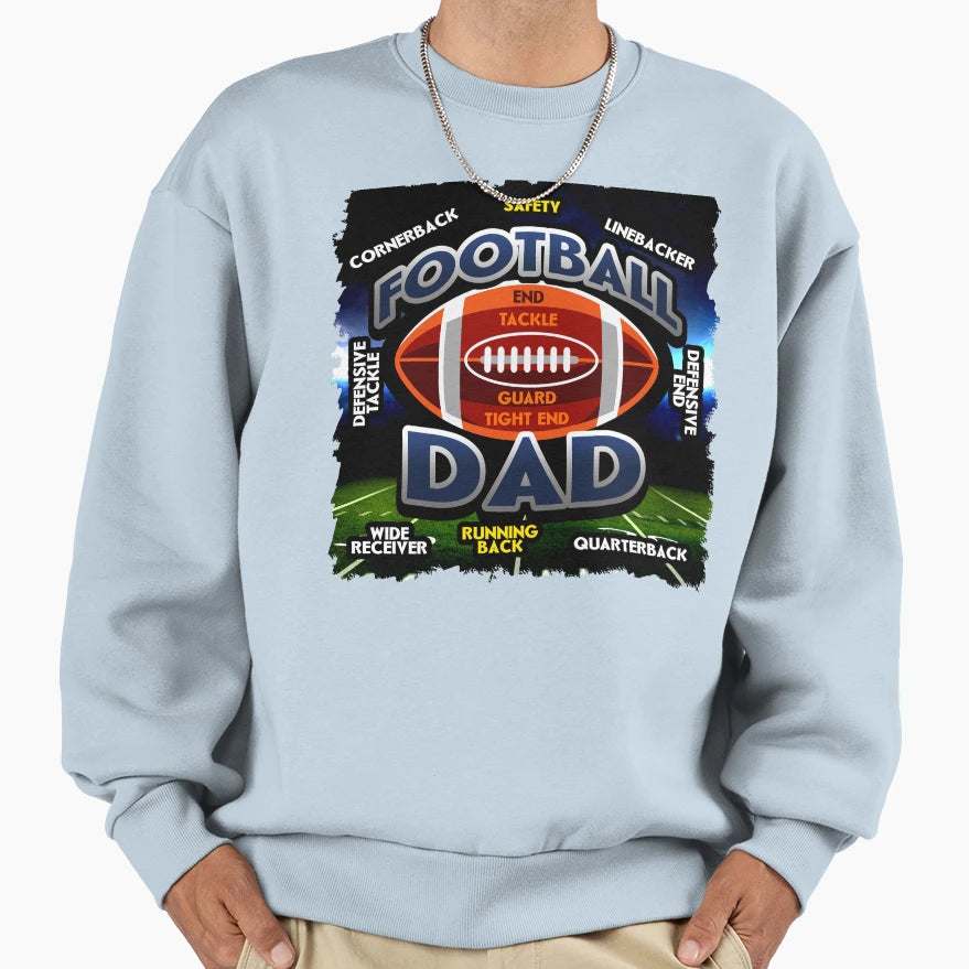 American Football Playing Positions Sweatshirt - Trendy Graphic Unisex - T-Shirt, Sweatshirt, Hoodie