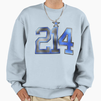 214 Bling White 21 Blue 4 Sweatshirt - Novelty Apparel Unisex - T-Shirt, Sweatshirt, Hoodie