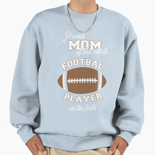 Football Mom Football Mom Football Mom T-Shirt - Graphic Print Unisex - T-Shirt, Sweatshirt, Hoodie