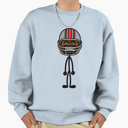 Football Guy 1 Sweatshirt - Casual Everyday Wear for Adults - T-Shirt, Sweatshirt, Hoodie