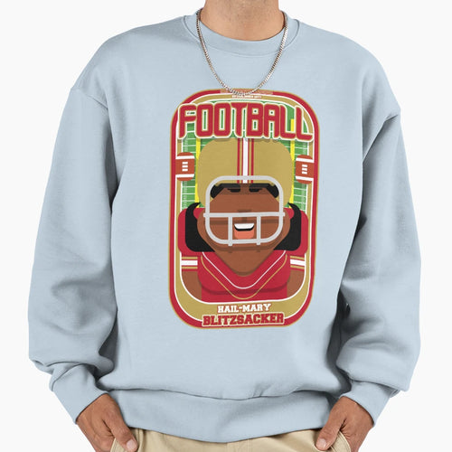American Football Red And Gold Sweatshirt - Minimalist Print for Adults - T-Shirt, Sweatshirt, Hoodie