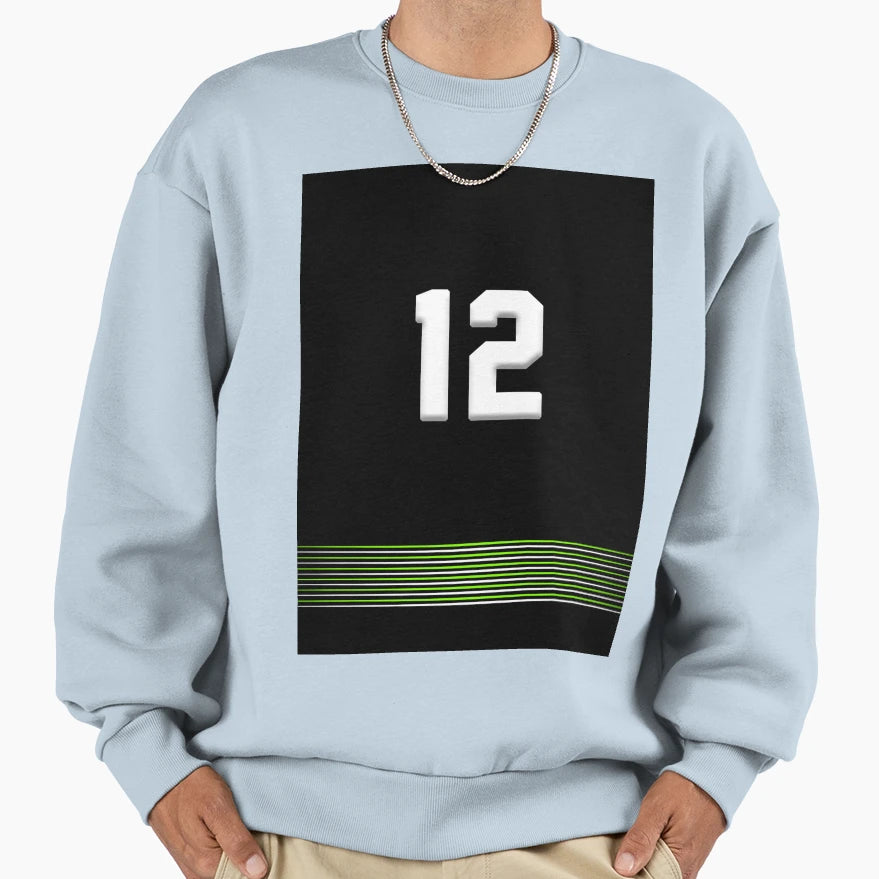 Baseball Neon Jersey Lovers Neon Glow Sweatshirt - Unique Graphic Unisex - T-Shirt, Sweatshirt, Hoodie