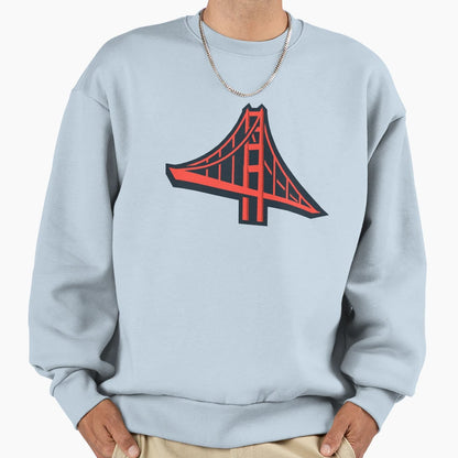 San Francisco Golden Gate Sweatshirt - Fun Novelty Design for Adults - T-Shirt, Sweatshirt, Hoodie