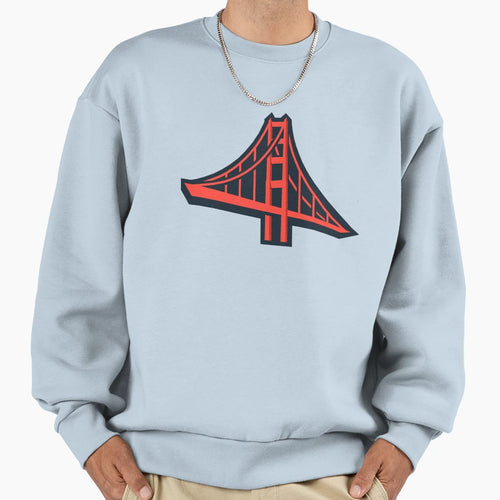 San Francisco Golden Gate Sweatshirt - Fun Novelty Design for Adults - T-Shirt, Sweatshirt, Hoodie