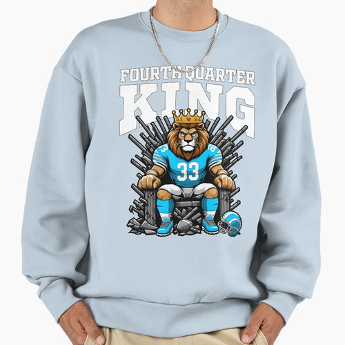 Fourth Quarter King Lions Football Sweatshirt - Minimalist Print Men Women - T-Shirt, Sweatshirt, Hoodie