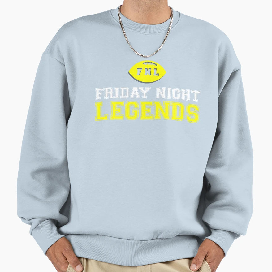Friday Night Legends High School Sweatshirt - Aesthetic Graphic for Adults - T-Shirt, Sweatshirt, Hoodie