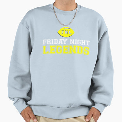 Friday Night Legends High School Sweatshirt - Aesthetic Graphic for Adults - T-Shirt, Sweatshirt, Hoodie