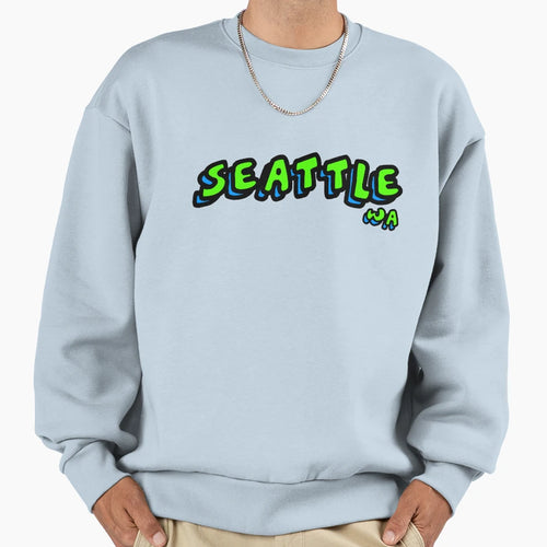 Seattle Bubble Sweatshirt - Aesthetic Graphic Unisex - T-Shirt, Sweatshirt, Hoodie