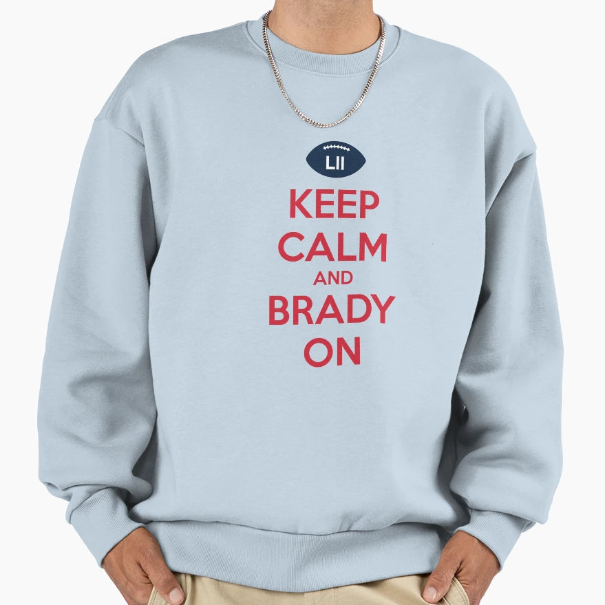 New England Football Keep Calm Sweatshirt - Casual Everyday Wear Men Women - T-Shirt, Sweatshirt, Hoodie