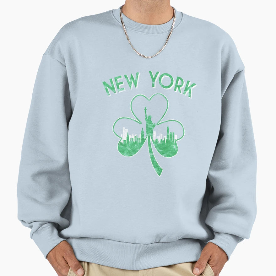 Irish New York 2 Green New York Sweatshirt - Streetwear Style Men Women - T-Shirt, Sweatshirt, Hoodie