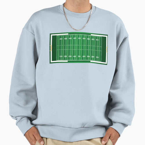 American Football Pitch Sweatshirt - Minimalist Print Unisex - T-Shirt, Sweatshirt, Hoodie