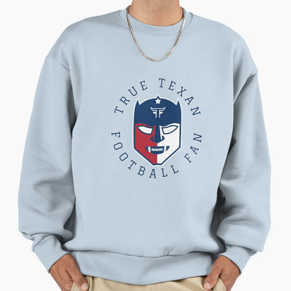True Texan Football Fan Icon T-Shirt - Custom Art Print Men Women - T-Shirt, Sweatshirt, Hoodie