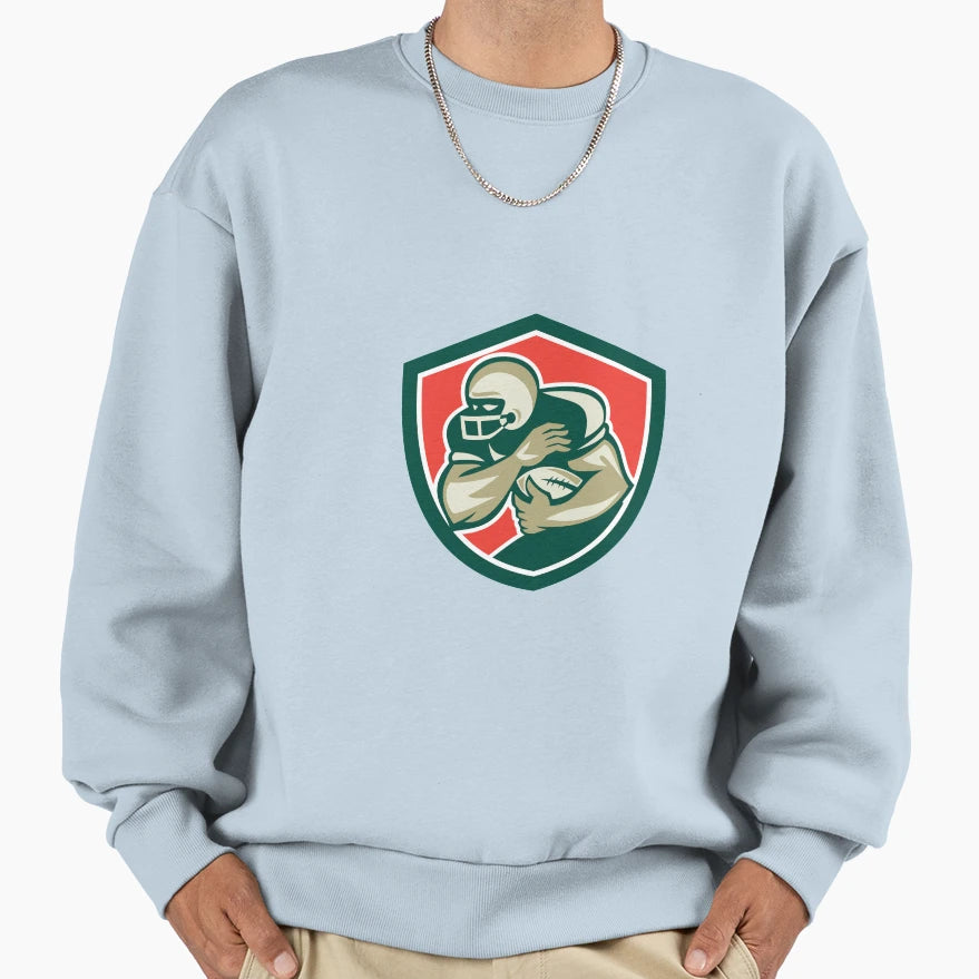 American Football Running Back Sweatshirt - Unique Graphic for Adults - T-Shirt, Sweatshirt, Hoodie