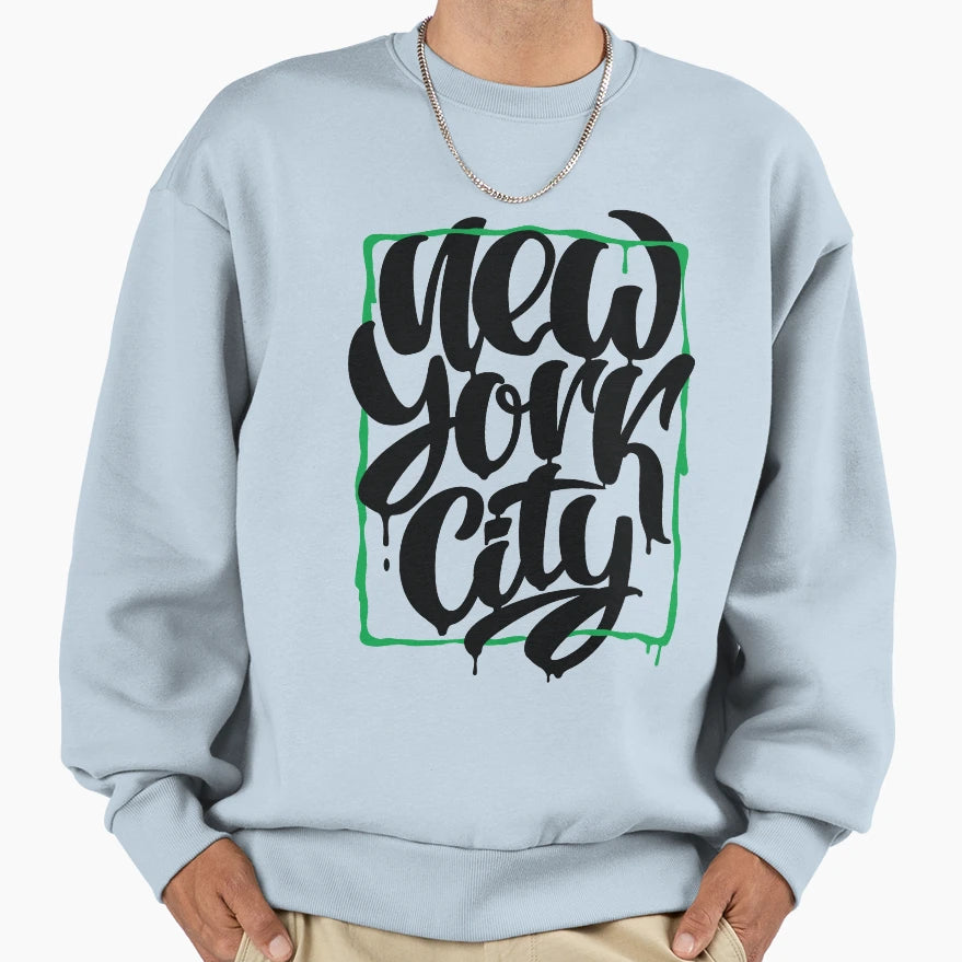 New York City Raised Me New York Sweatshirt - Minimalist Print for Adults - T-Shirt, Sweatshirt, Hoodie