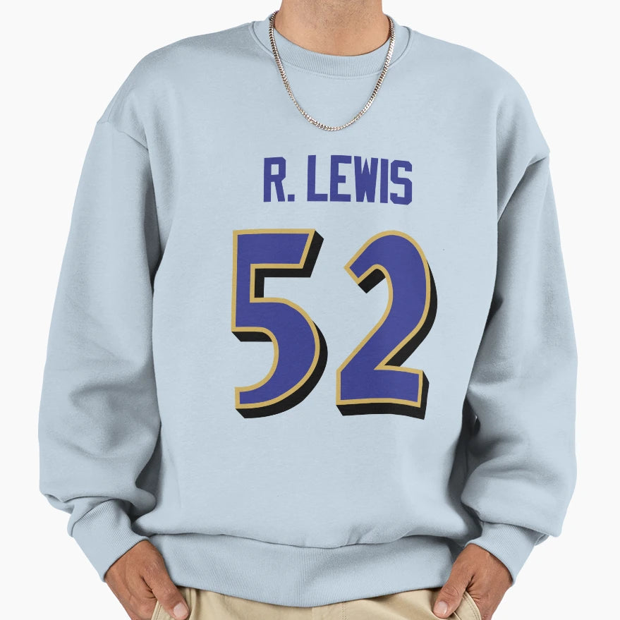Ray Lewis Jersey 52 Sweatshirt - Casual Everyday Wear Unisex - T-Shirt, Sweatshirt, Hoodie