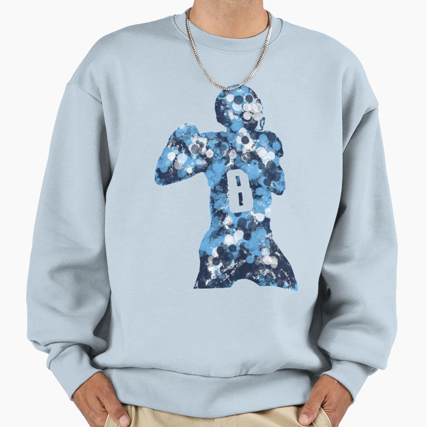 Splatter Mariota Sweatshirt - Graphic Print for Adults - T-Shirt, Sweatshirt, Hoodie