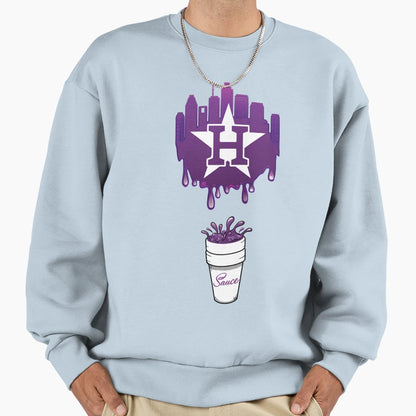 Htown Sauce Sweatshirt - Novelty Apparel Men Women - T-Shirt, Sweatshirt, Hoodie