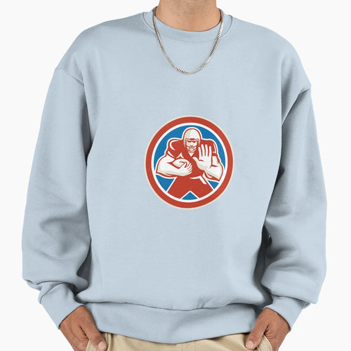 American Football Player Fend Off Sweatshirt - Casual Everyday Wear Unisex - T-Shirt, Sweatshirt, Hoodie