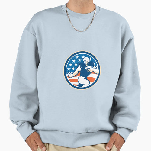 American Football Running Sweatshirt - Casual Everyday Wear for Adults - T-Shirt, Sweatshirt, Hoodie