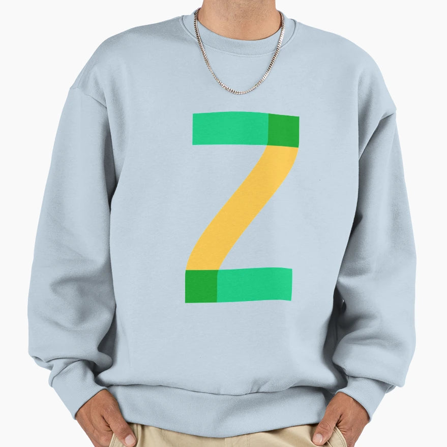 Z Alphabet Sweatshirt - Trendy Graphic Men Women - T-Shirt, Sweatshirt, Hoodie